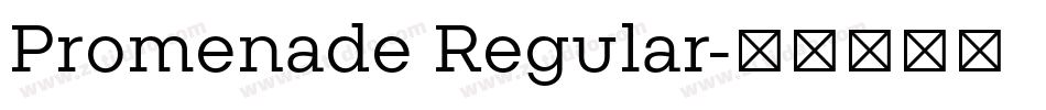 Promenade Regular字体转换